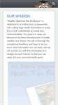 Mobile Screenshot of healthtipsfromtheprofessor.com